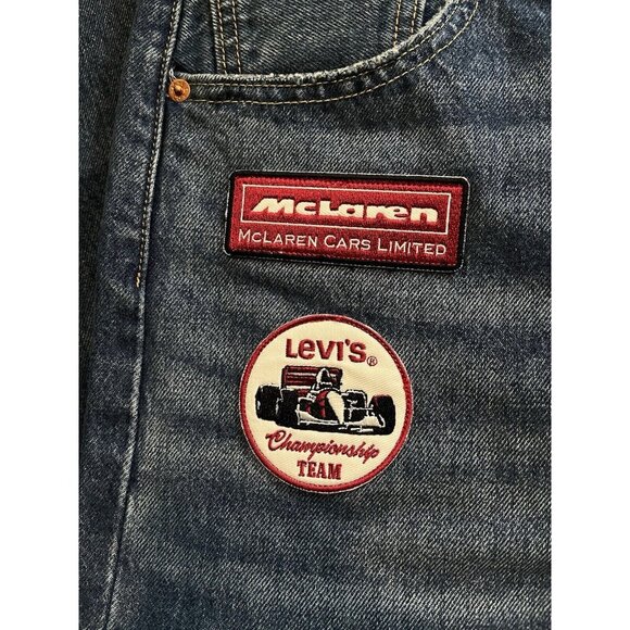 NWT Levi's x McLaren Racing 501 Jeans Mens Size 36x32 Vintage Dark Blue - Picture 4 of 9